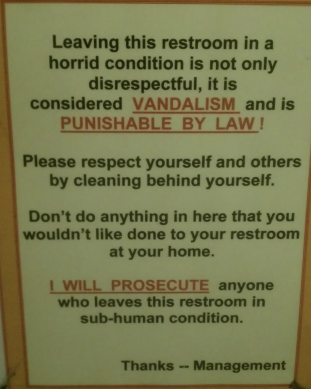 25 Signs In Public Bathrooms You Never, Ever Want To See